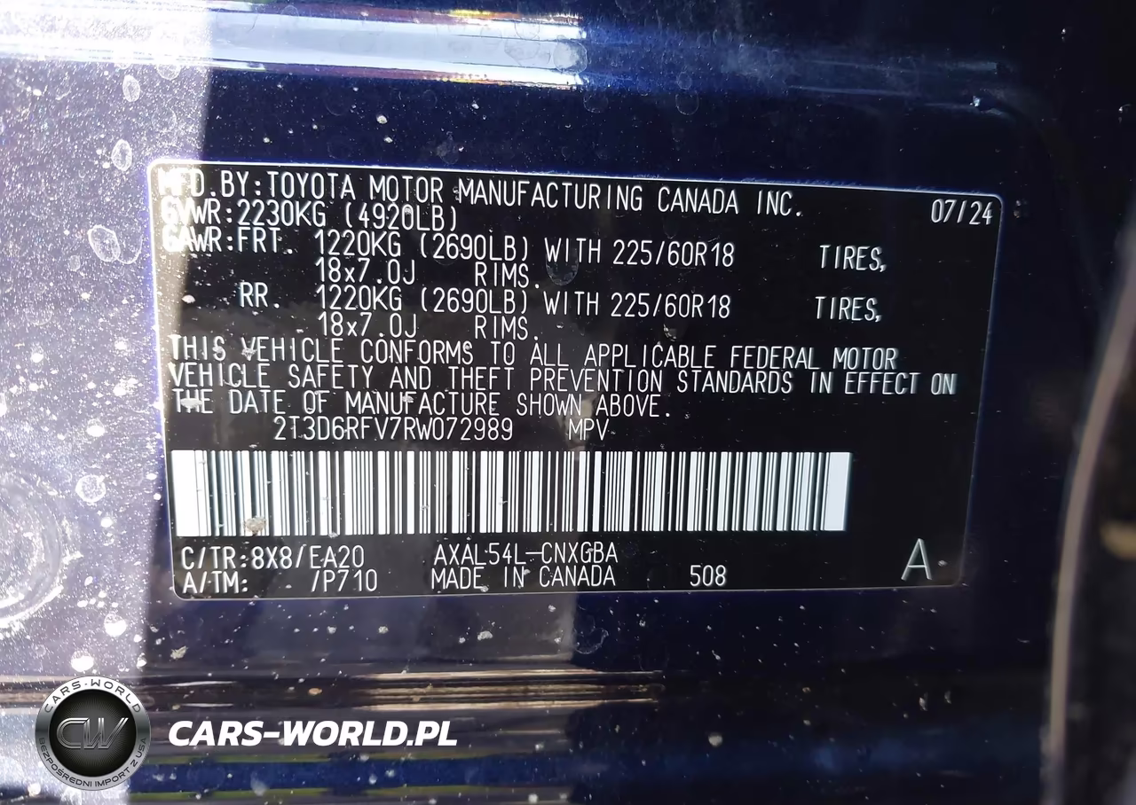 2024 Toyota Rav4 Hybrid Limited VIN:2T3D6RFV7RW072989 - 9