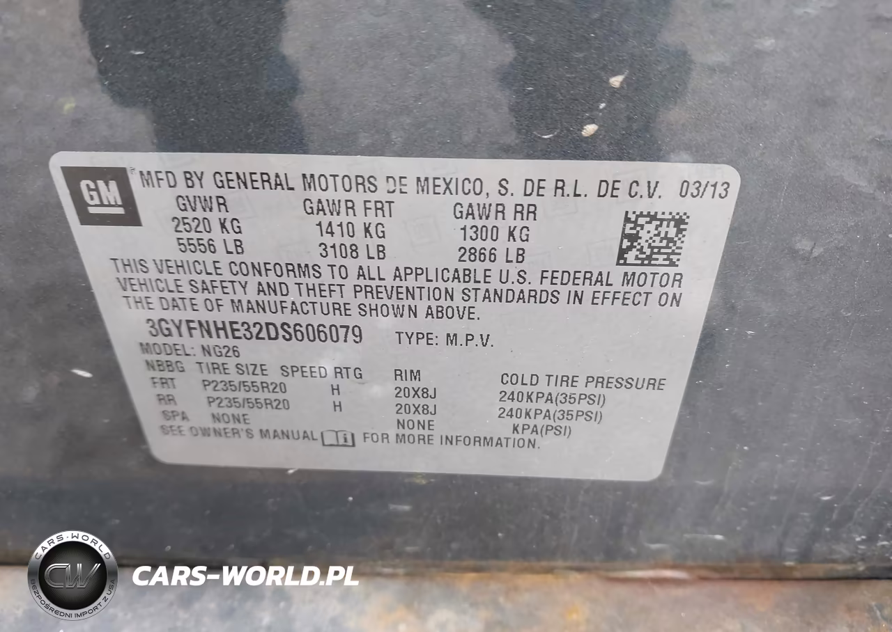 2013 Cadillac Srx Performance Collection VIN:3GYFNHE32DS606079 - 9