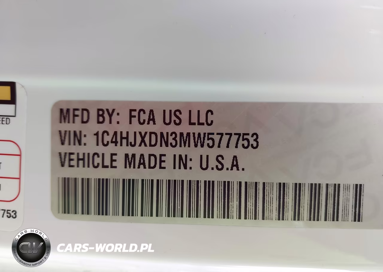 2021 Jeep Wrangler Unlimited Sport S 4X4 VIN:1C4HJXDN3MW577753 - 9