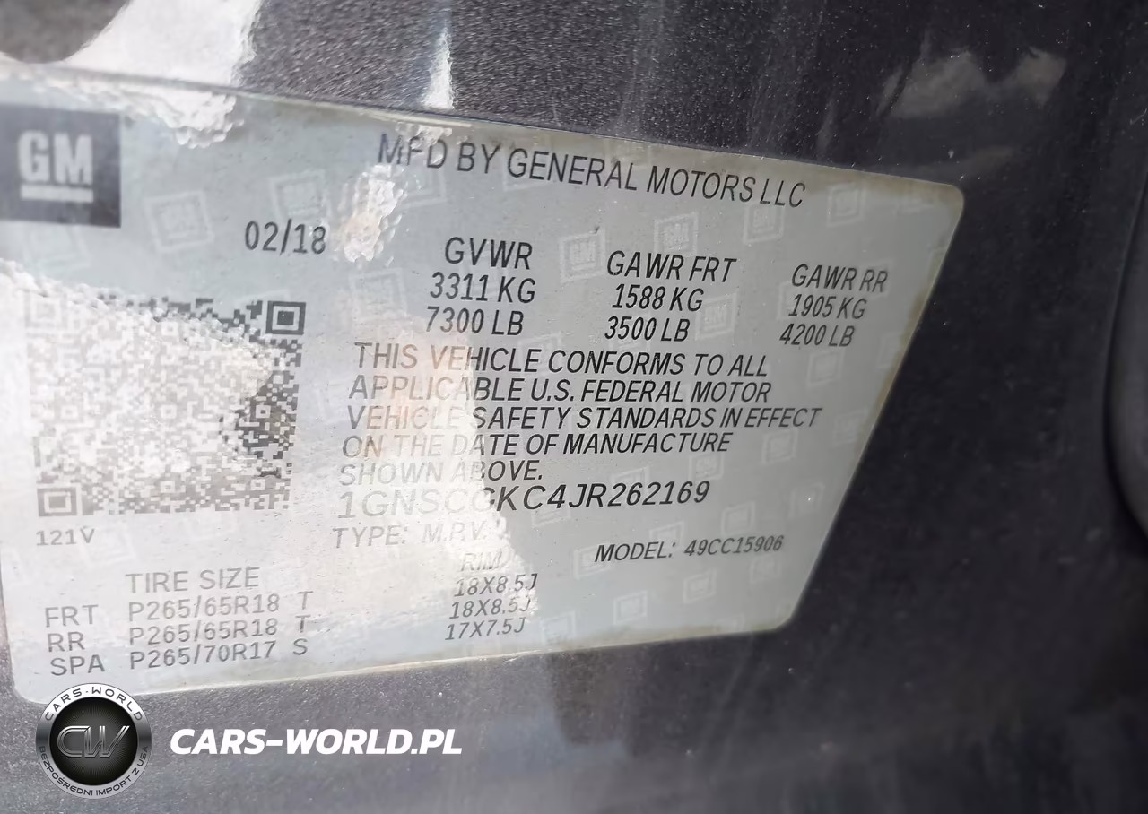 2018 Chevrolet Suburban Ls VIN:1GNSCGKC4JR262169 - 9