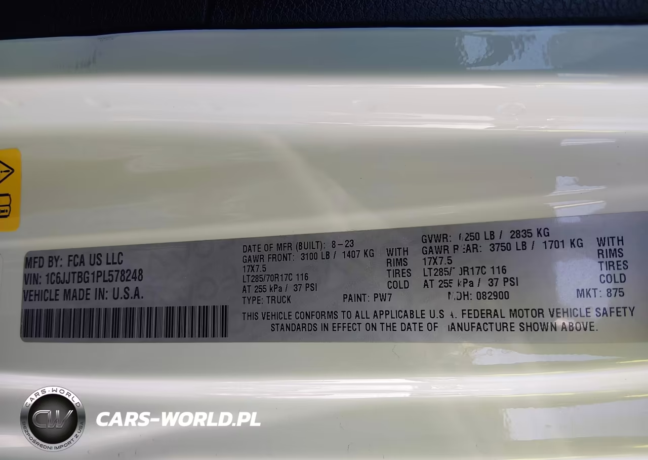 2023 Jeep Gladiator Rubicon 4X4 VIN:1C6JJTBG1PL578248 - 9