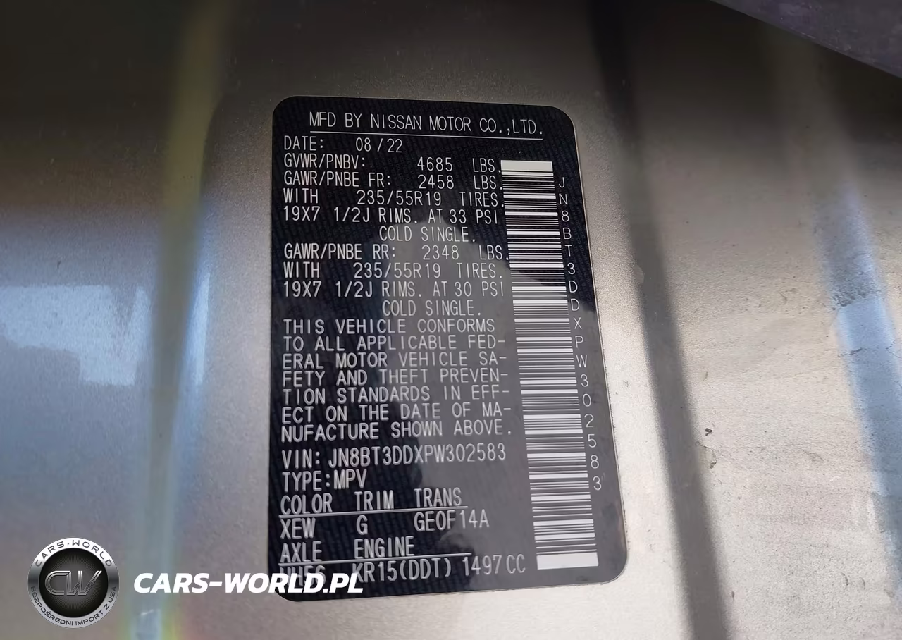 2023 Nissan Rogue Platinum Intelligent Awd VIN:JN8BT3DDXPW302583 - 9