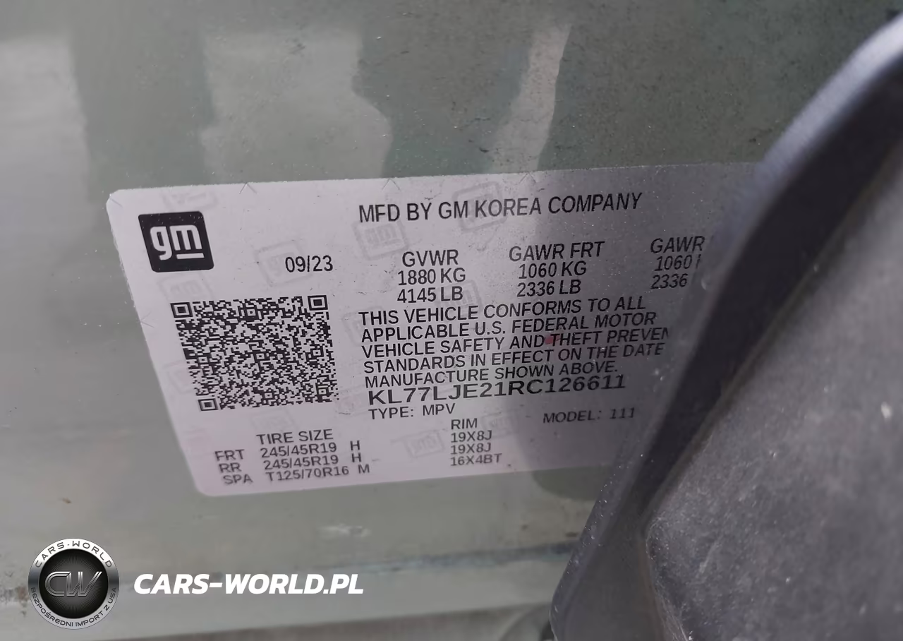 2024 Chevrolet Trax Fwd 2Rs VIN:KL77LJE21RC126611 - 9