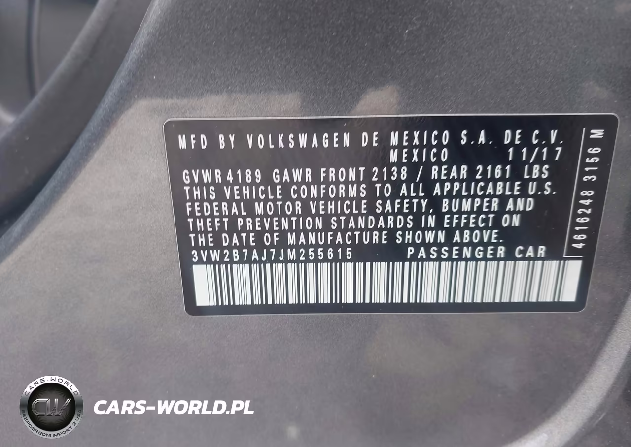 2018 Volkswagen Jetta 1.4T S VIN:3VW2B7AJ7JM255615 - 9