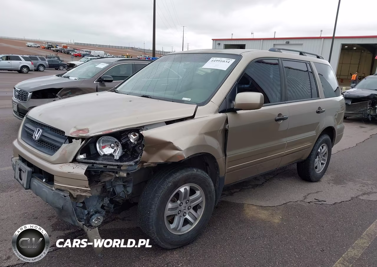 2005 Honda Pilot Ex-L VIN:2HKYF18605H501979 - 2