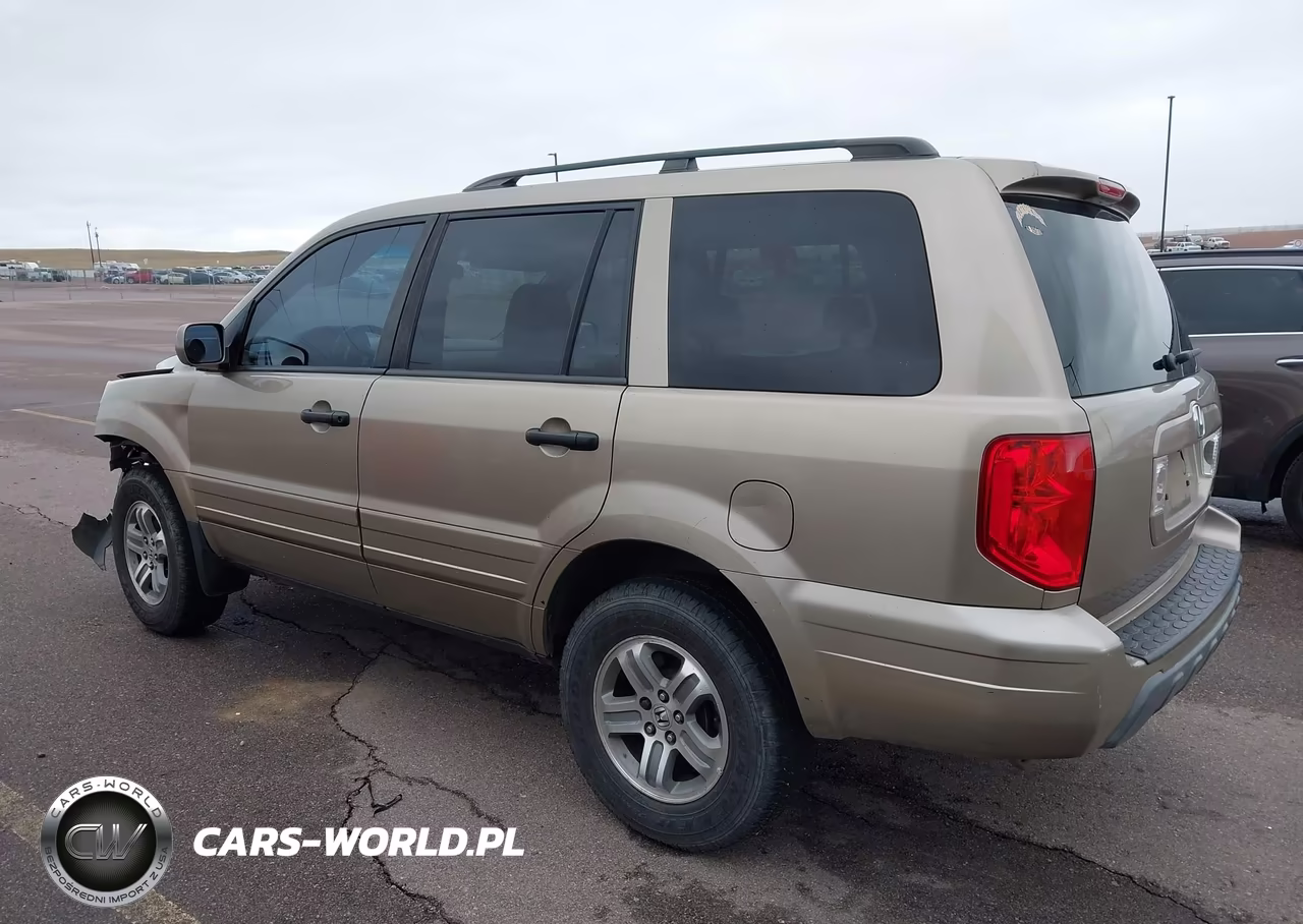 2005 Honda Pilot Ex-L VIN:2HKYF18605H501979 - 3