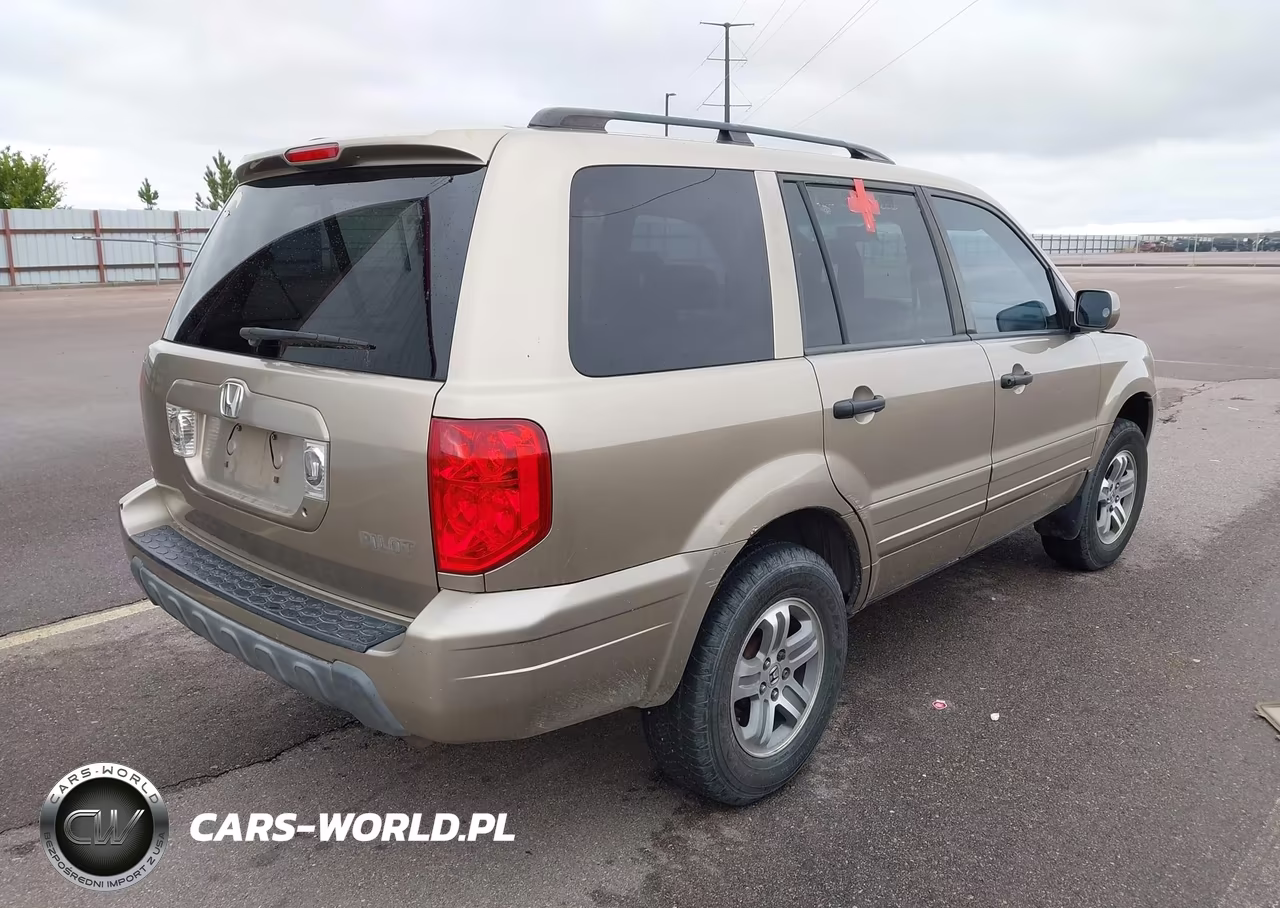 2005 Honda Pilot Ex-L VIN:2HKYF18605H501979 - 4