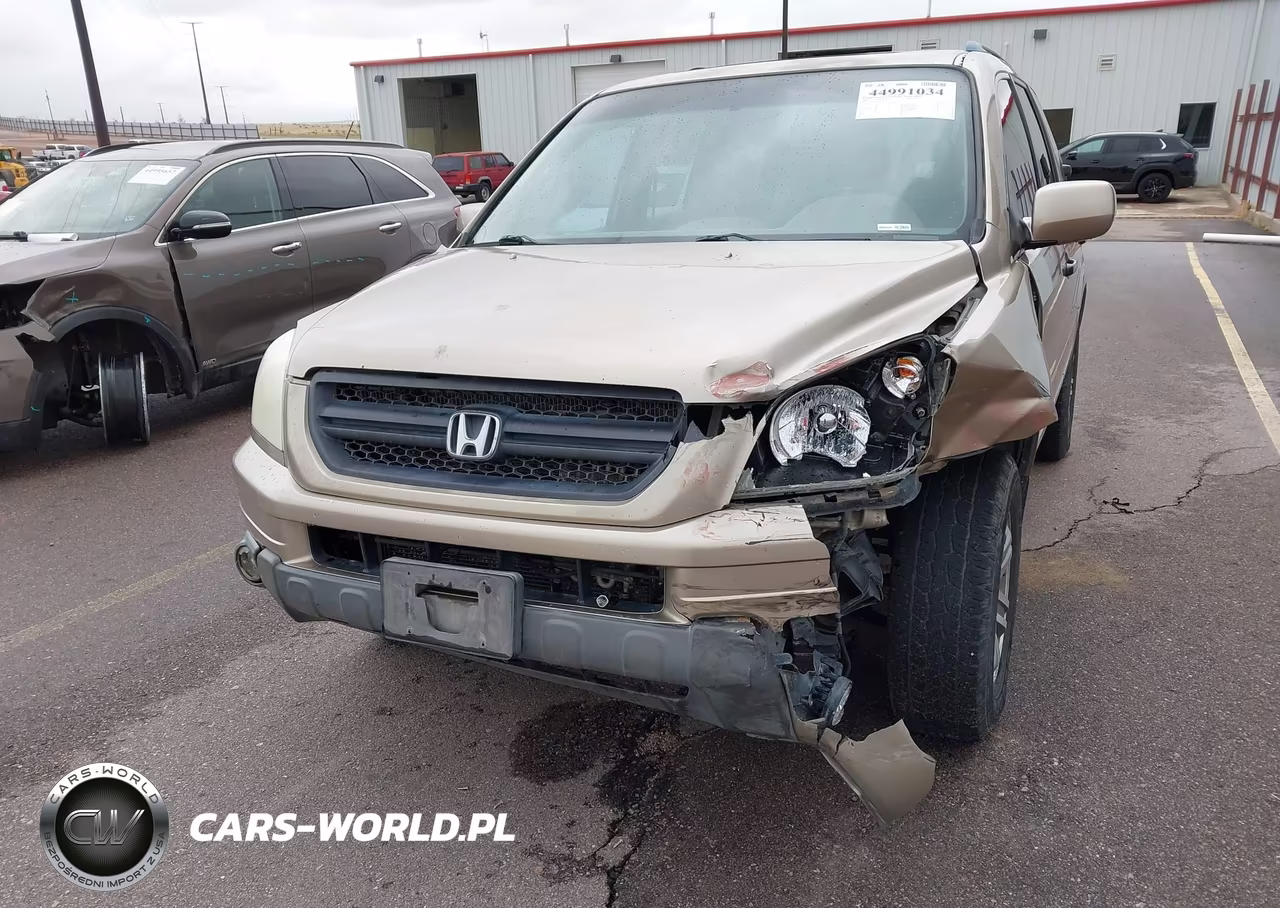 2005 Honda Pilot Ex-L VIN:2HKYF18605H501979 - 6