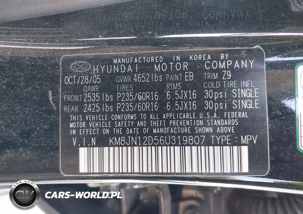 2006 Hyundai Tucson Gls-Limited VIN:KM8JN12D56U319807 - 9