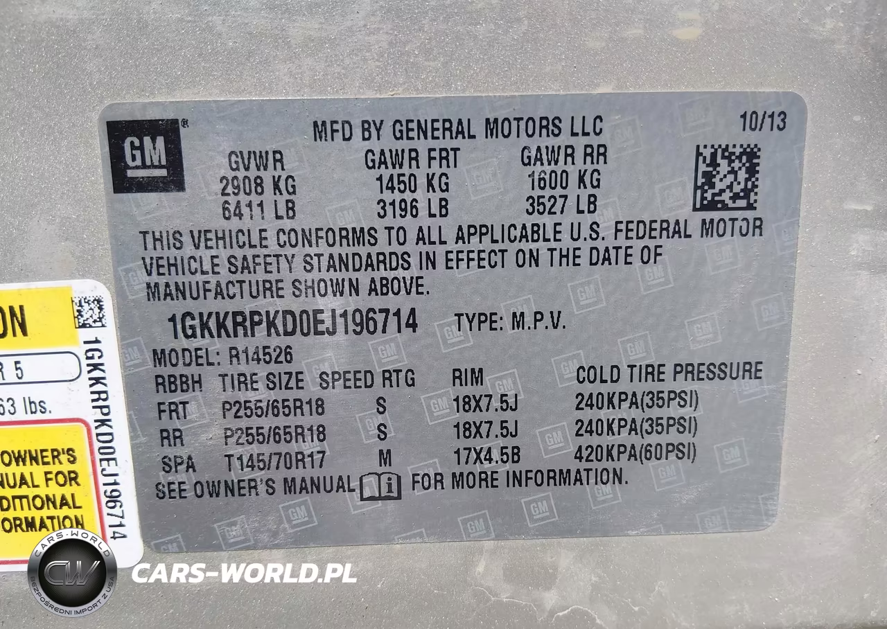 2014 GMC Acadia Sle-2 VIN:1GKKRPKD0EJ196714 - 9