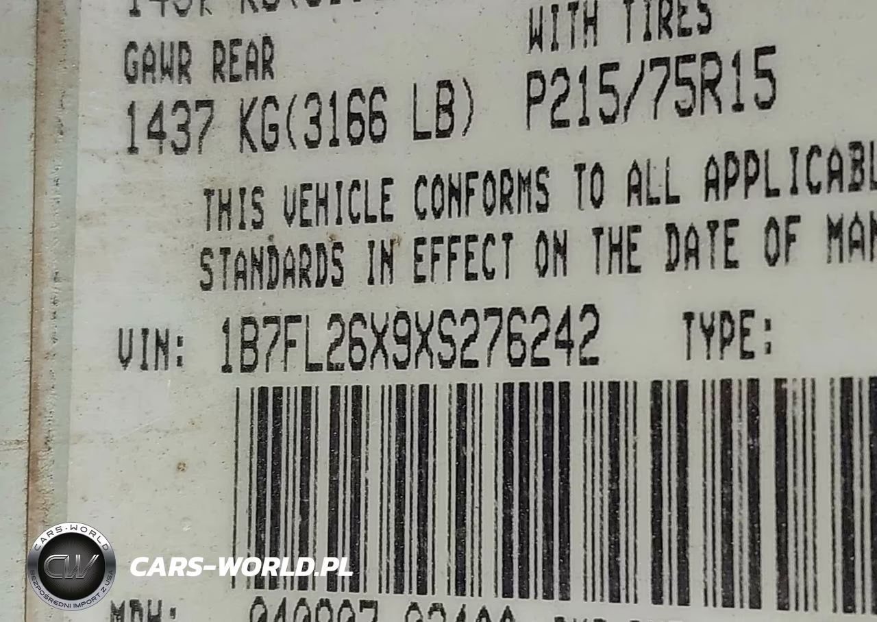 1999 Dodge Dakota Slt-Sport VIN:1B7FL26X9XS276242 - 9