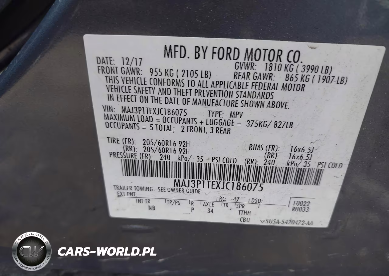2018 Ford Ecosport Se VIN:MAJ3P1TEXJC186075 - 9