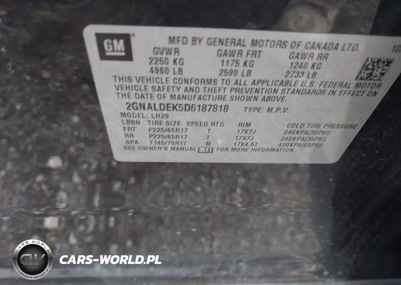 2013 Chevrolet Equinox 1Lt VIN:2GNALDEK5D6187818 - 9