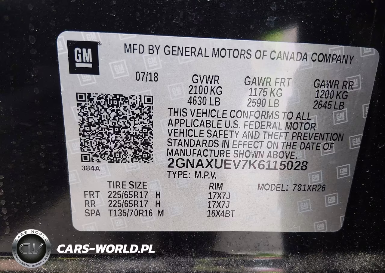 2019 Chevrolet Equinox Lt VIN:2GNAXUEV7K6115028 - 9