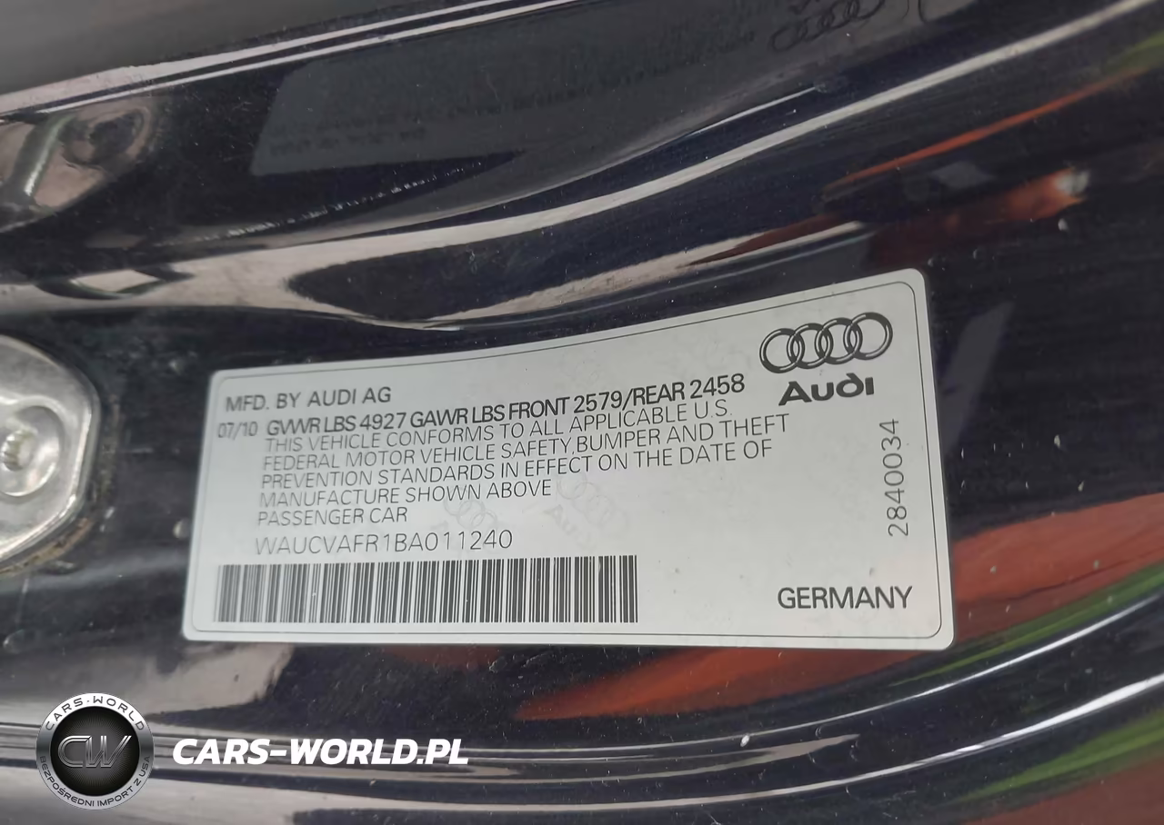2011 Audi S5 4.2 Premium Plus VIN:WAUCVAFR1BA011240 - 9