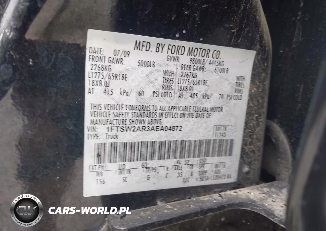 2010 Ford F-250 King Ranch-Lariat-Xl-Xlt VIN:1FTSW2AR3AEA04872 - 9