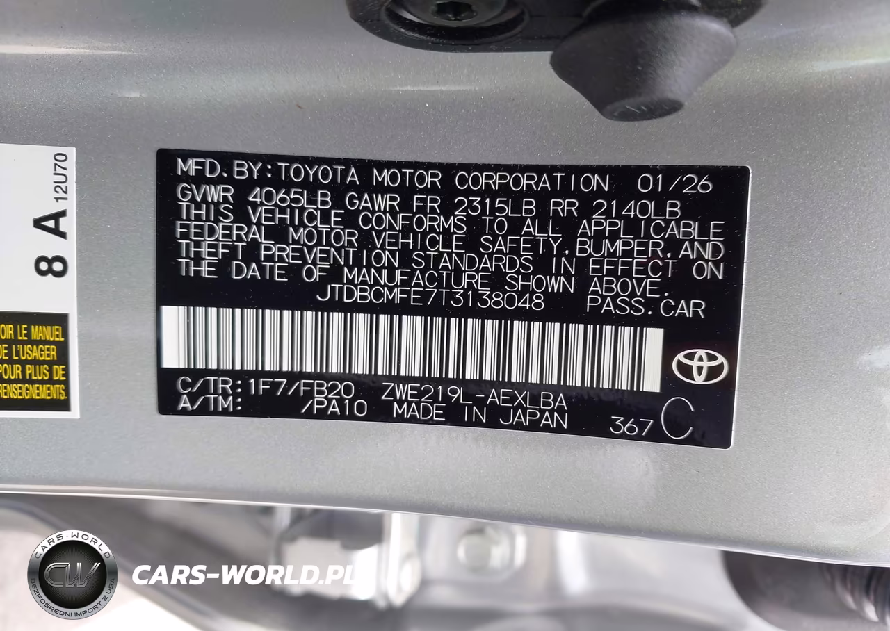 2026 Toyota Corolla Hybrid Hybrid Le VIN:JTDBCMFE7T3138048 - 9