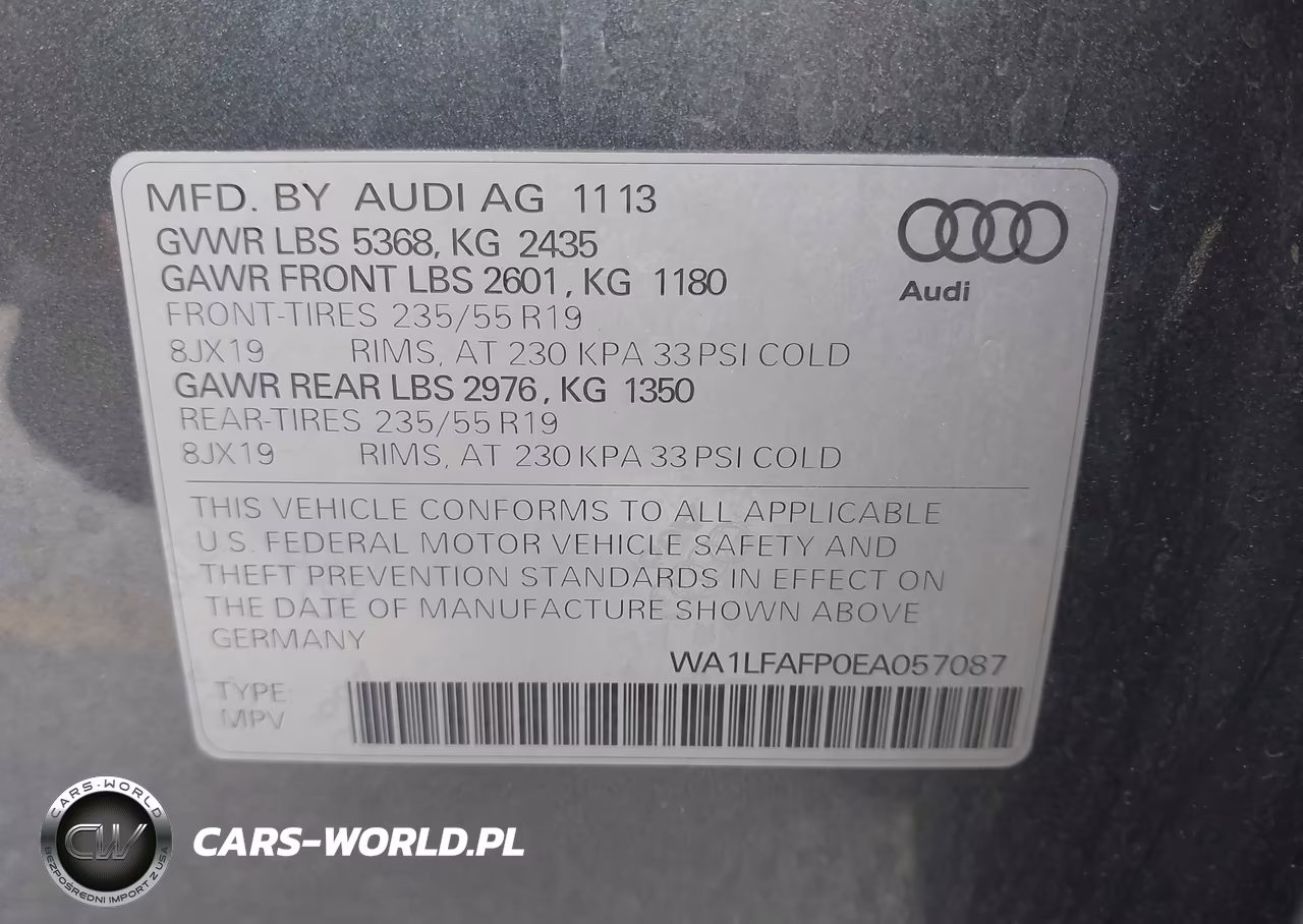 2014 Audi Q5 2.0T Premium VIN:WA1LFAFP0EA057087 - 9