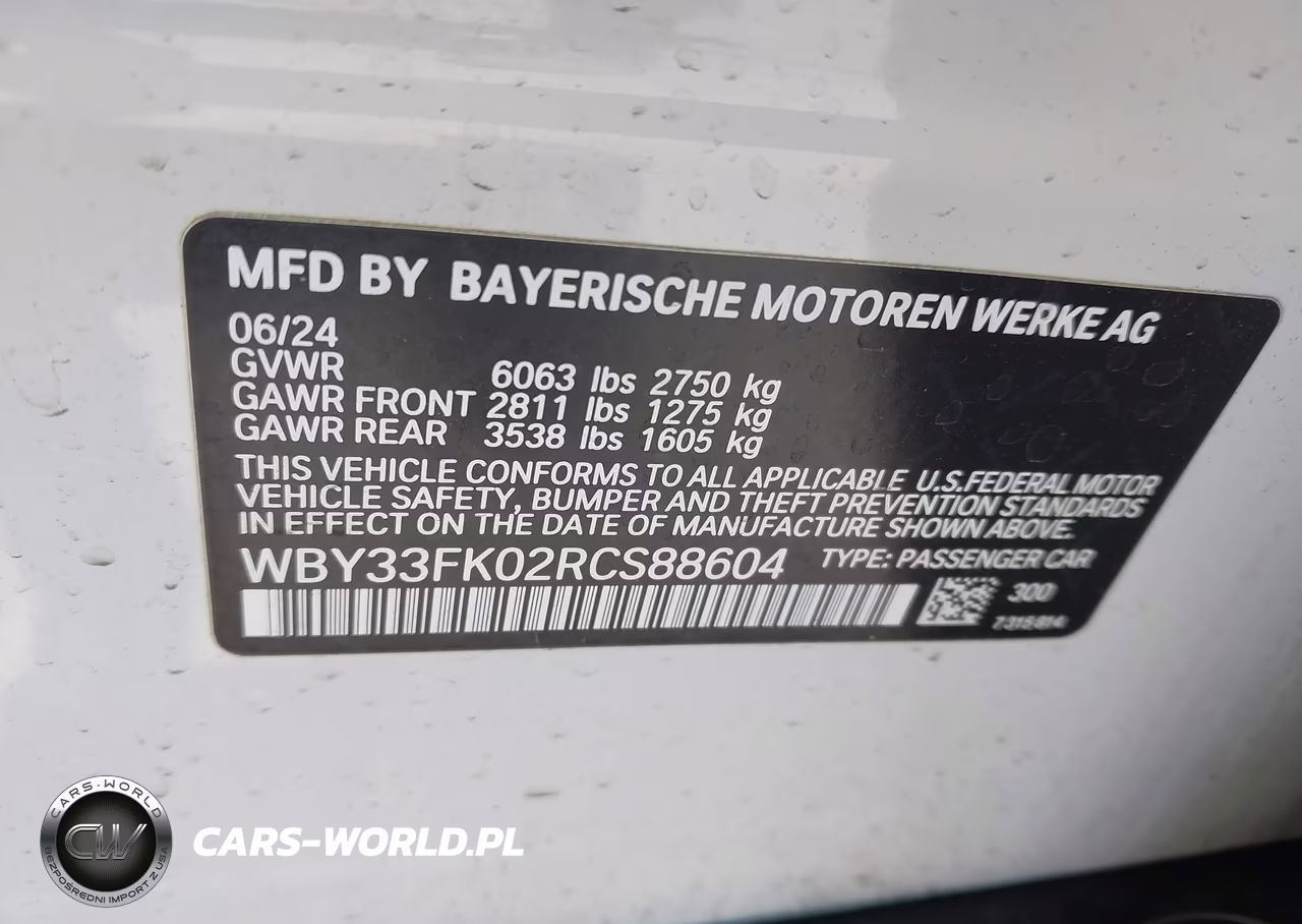 2024 BMW I5 Edrive40 VIN:WBY33FK02RCS88604 - 9