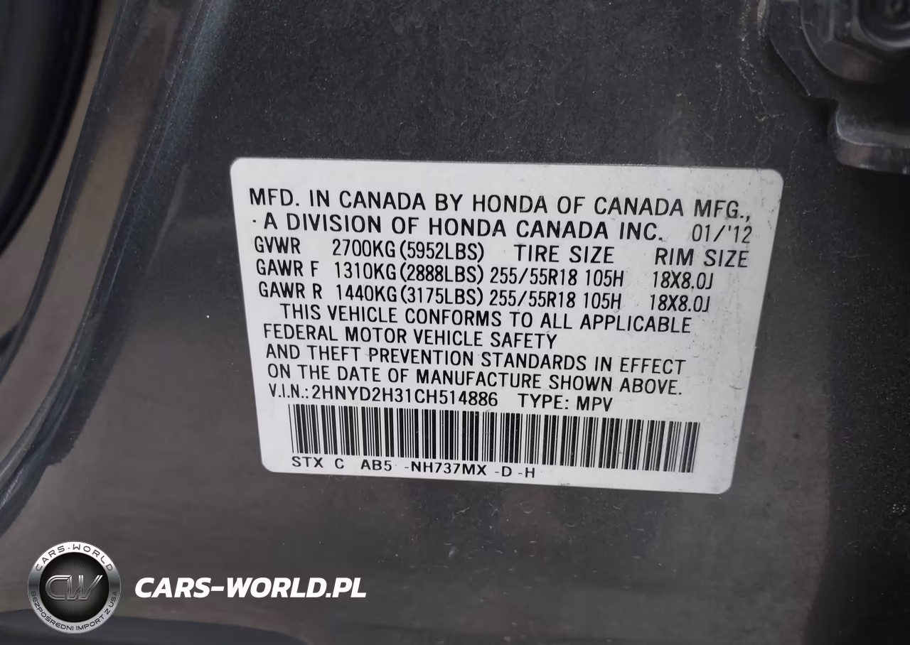 2012 Acura Mdx Technology Package VIN:2HNYD2H31CH514886 - 9
