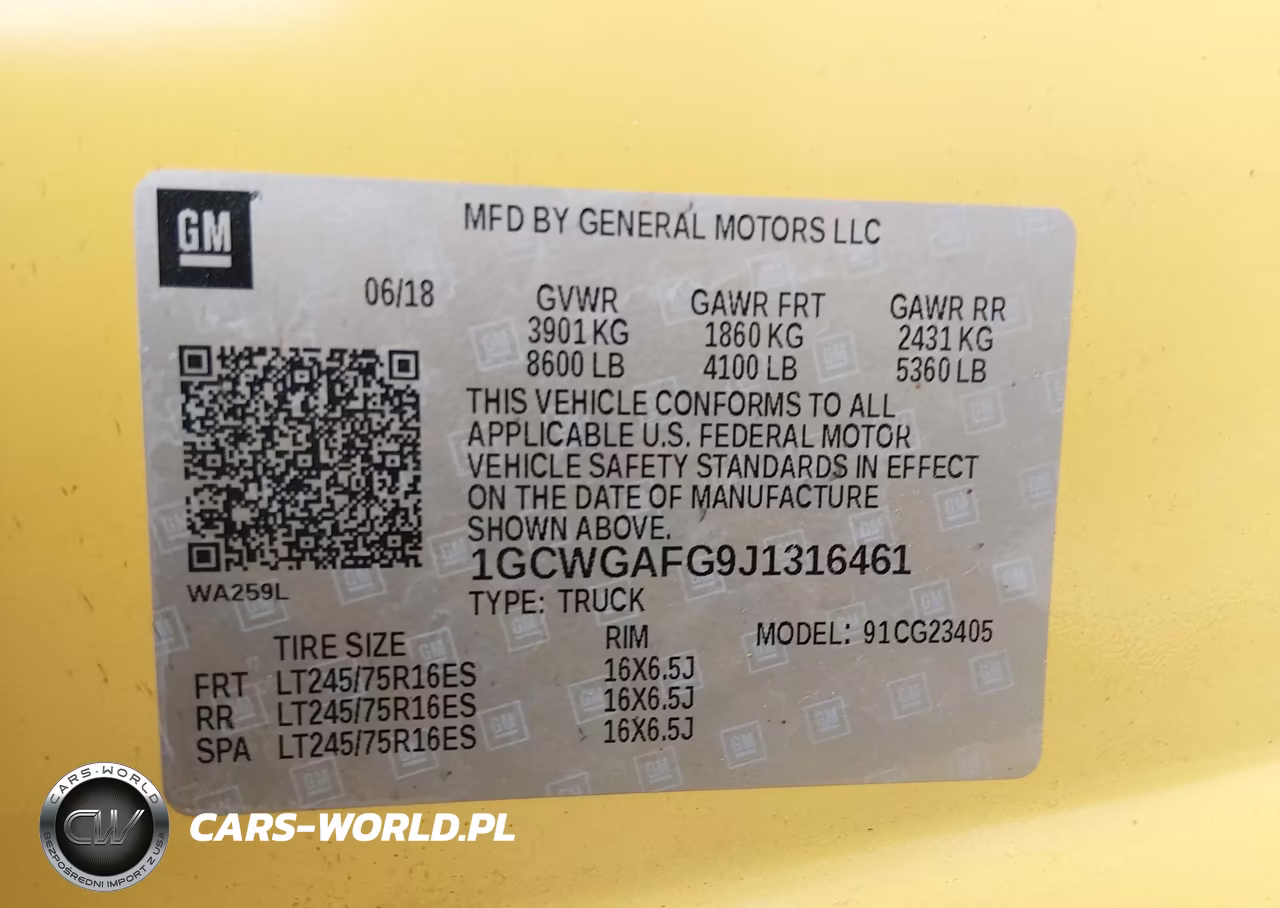 2018 Chevrolet Express 2500 Work Van VIN:1GCWGAFG9J1316461 - 9