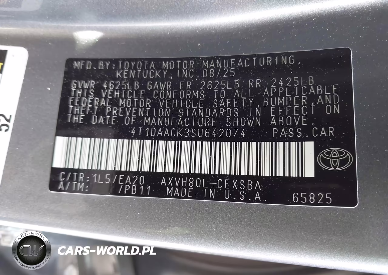 2025 Toyota Camry Se VIN:4T1DAACK3SU642074 - 9