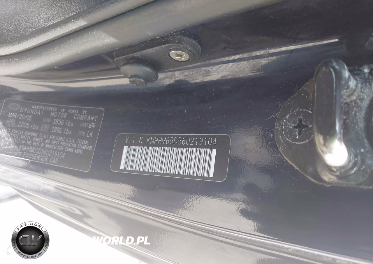 2006 Hyundai Tiburon Gs VIN:KMHHM65D56U219104 - 9
