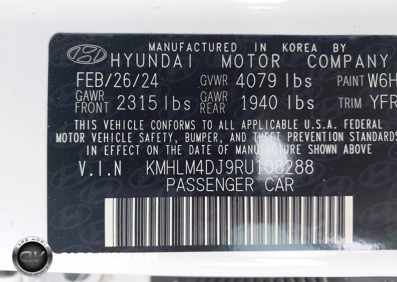 2024 Hyundai Elantra Hybrid Blue VIN:KMHLM4DJ9RU108288 - 9