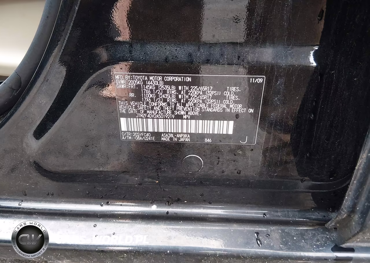 2010 Toyota Rav4 VIN:JTMZF4DV2A5019219 - 9