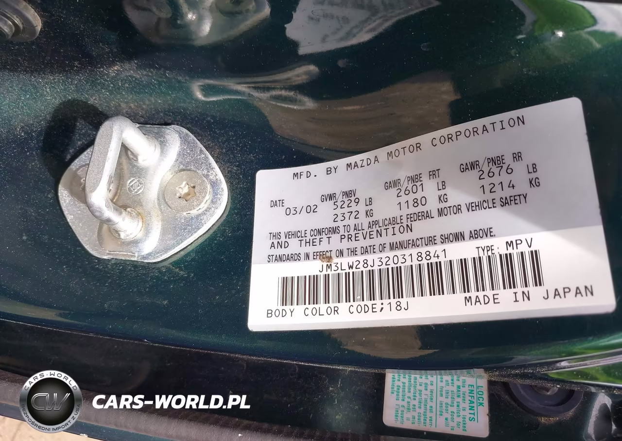 2002 Mazda Mpv Es-Lx VIN:JM3LW28J320318841 - 9