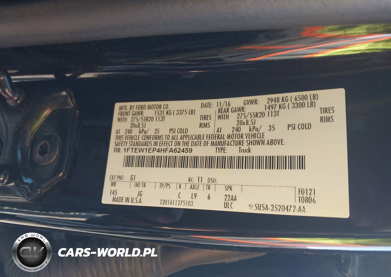 2017 Ford F-150 Xl VIN:1FTEW1EP4HFA62459 - 9