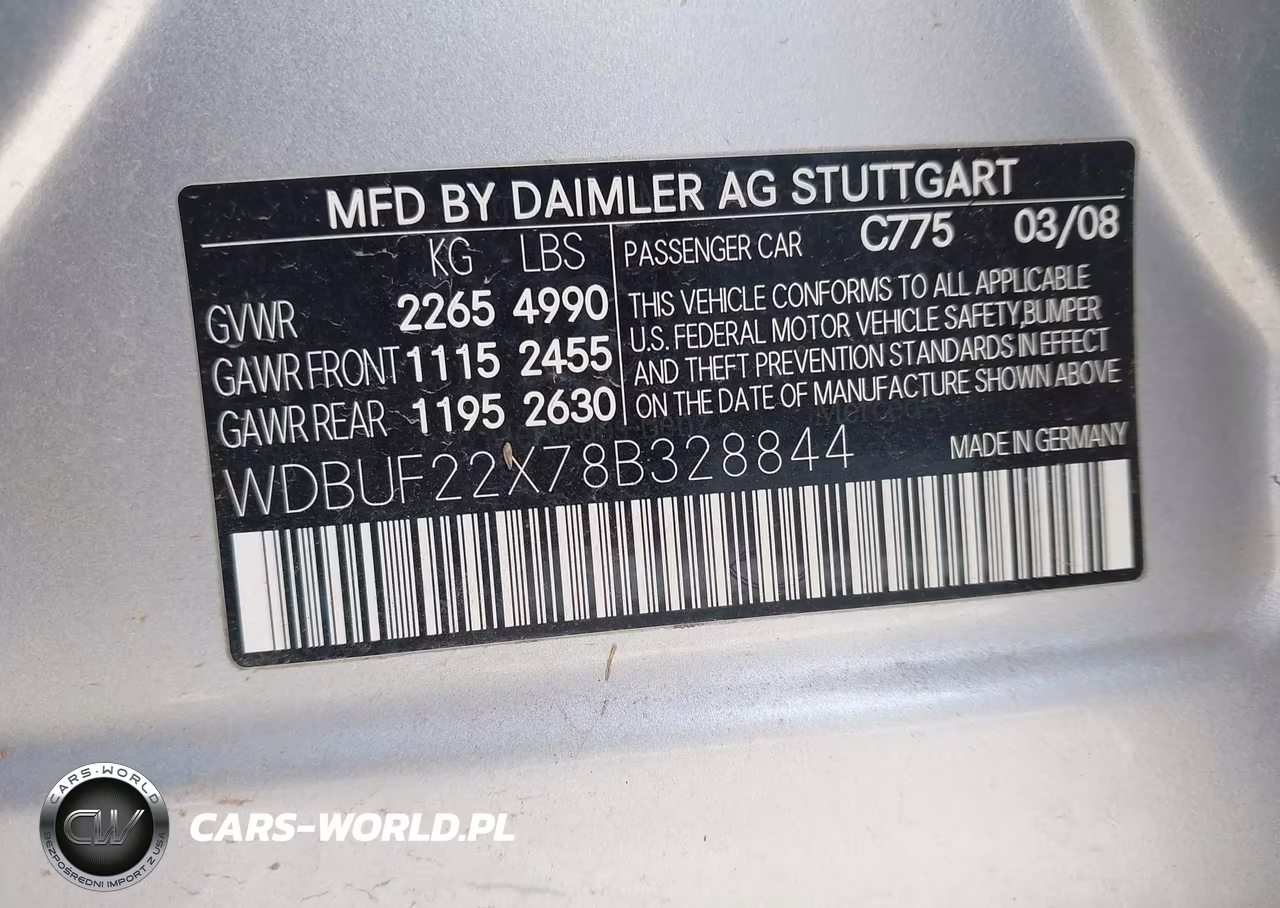 2008 Mercedes-Benz E 320 Bluetec VIN:WDBUF22X78B328844 - 9
