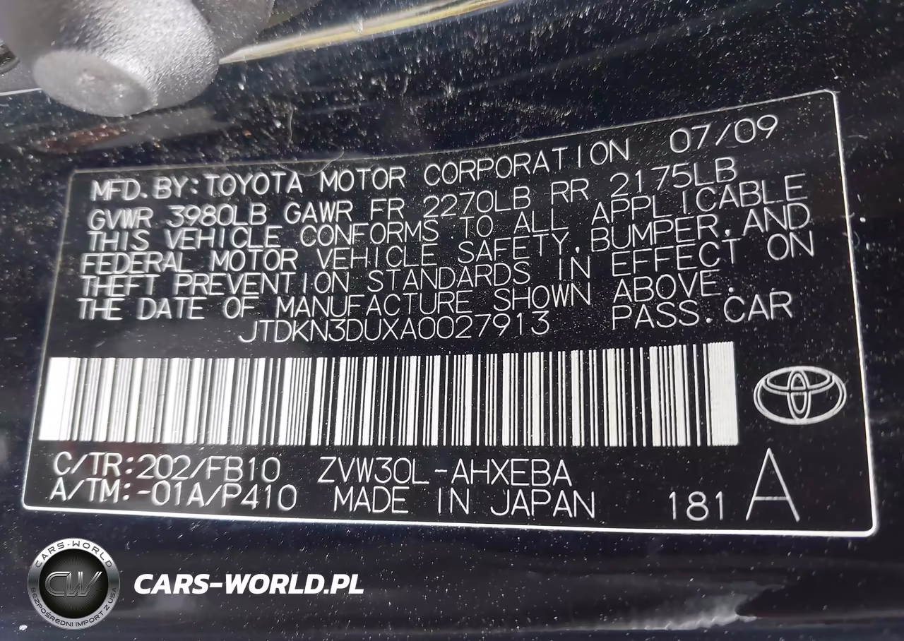 2010 Toyota Prius Iii VIN:JTDKN3DUXA0027913 - 9