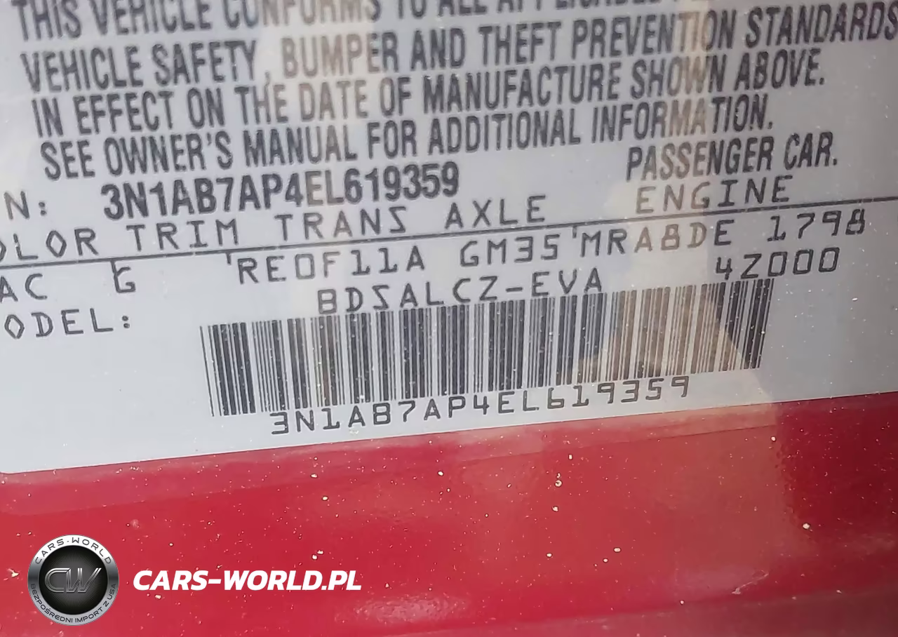 2014 Nissan Sentra S VIN:3N1AB7AP4EL619359 - 9