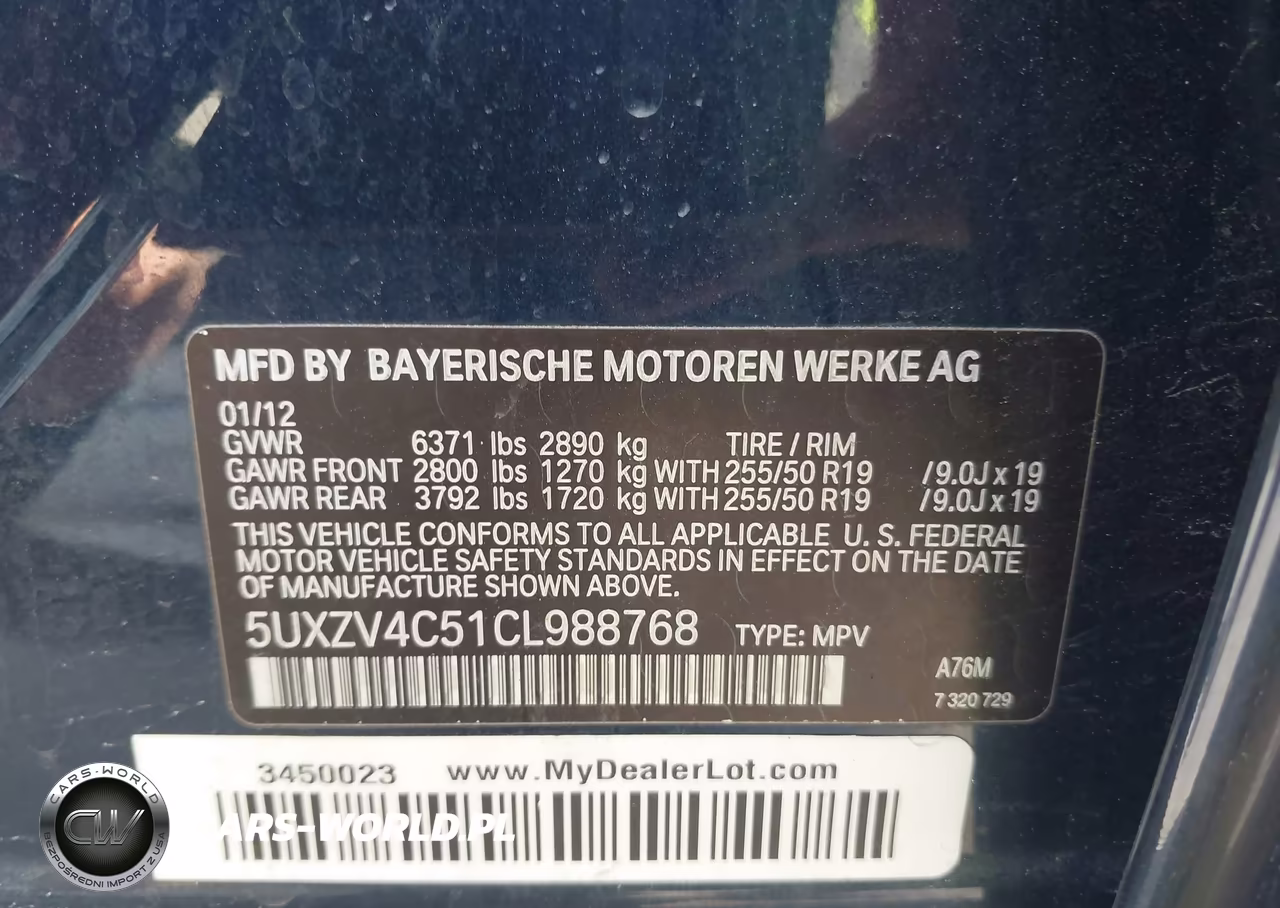 2012 BMW X5 xDrive35I-xDrive35I Premium-xDrive35I Sport Activity VIN:5UXZV4C51CL988768 - 9