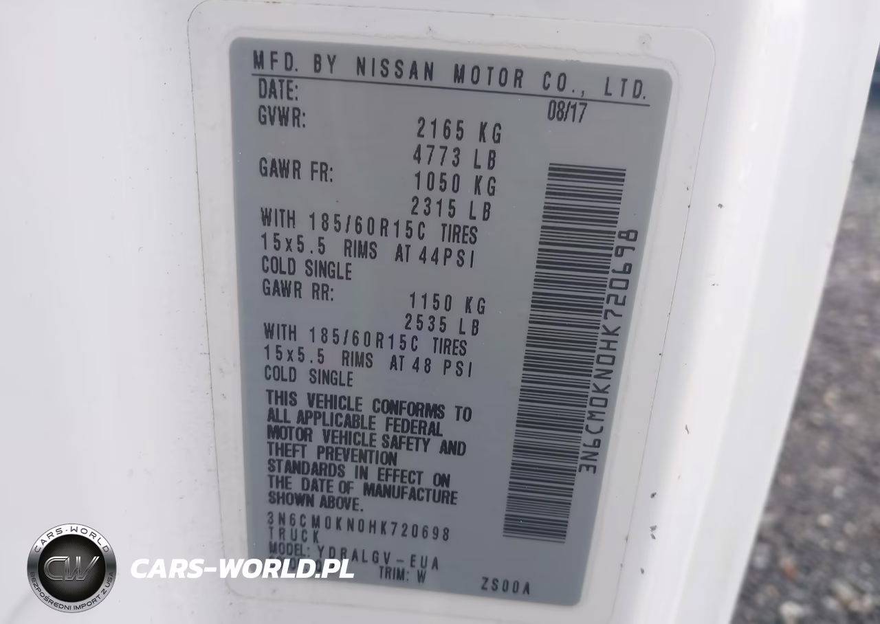 2017 Nissan Nv200 Sv VIN:3N6CM0KN0HK720698 - 9