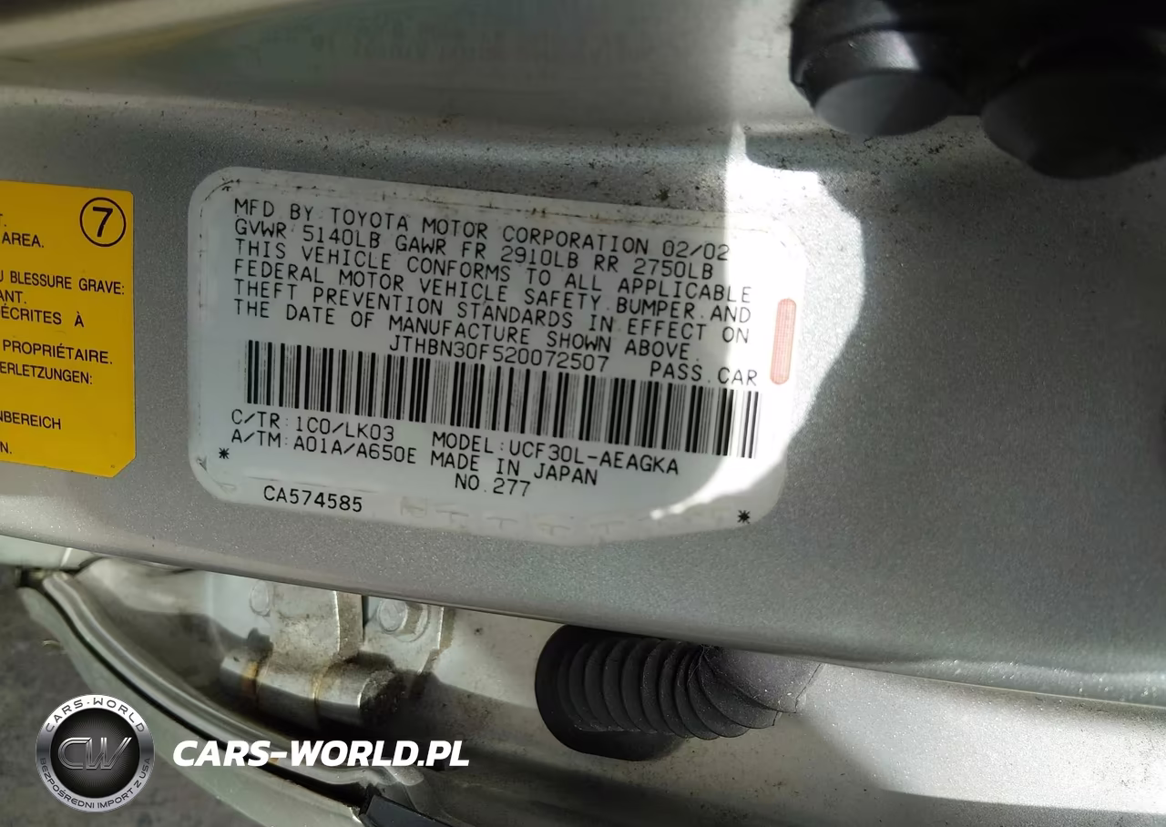 2002 Lexus Ls 430 VIN:JTHBN30F520072507 - 9