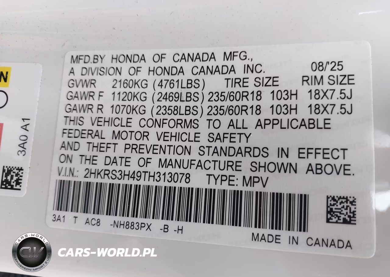 2026 Honda Cr-V Ex 2Wd VIN:2HKRS3H49TH313078 - 9