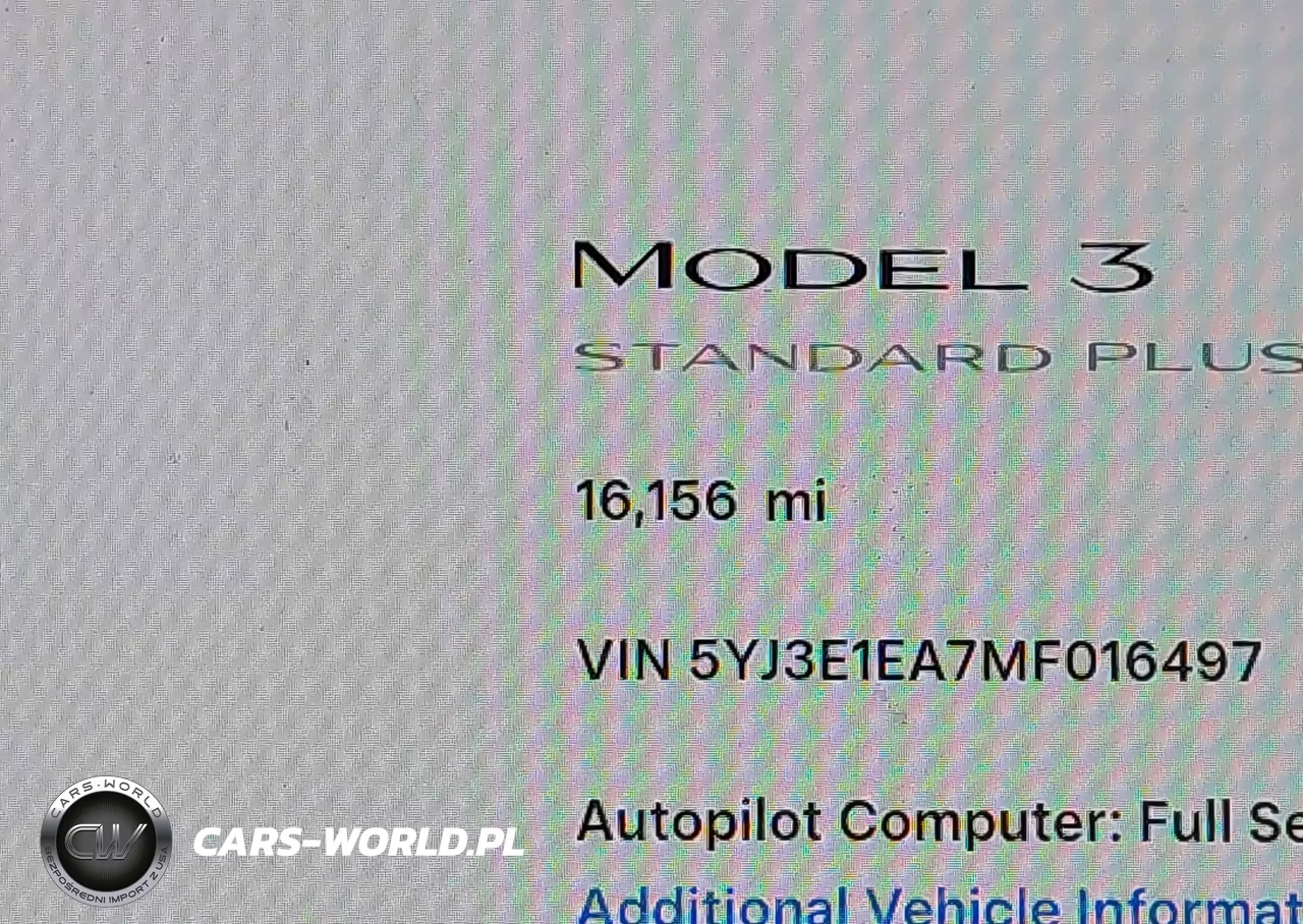 2021 Tesla Model 3 Standard Range Plus Rear-Wheel Drive VIN:5YJ3E1EA7MF016497 - 7