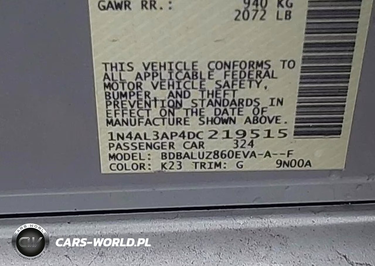 2013 Nissan Altima 2.5 Sv VIN:1N4AL3AP4DC219515 - 9