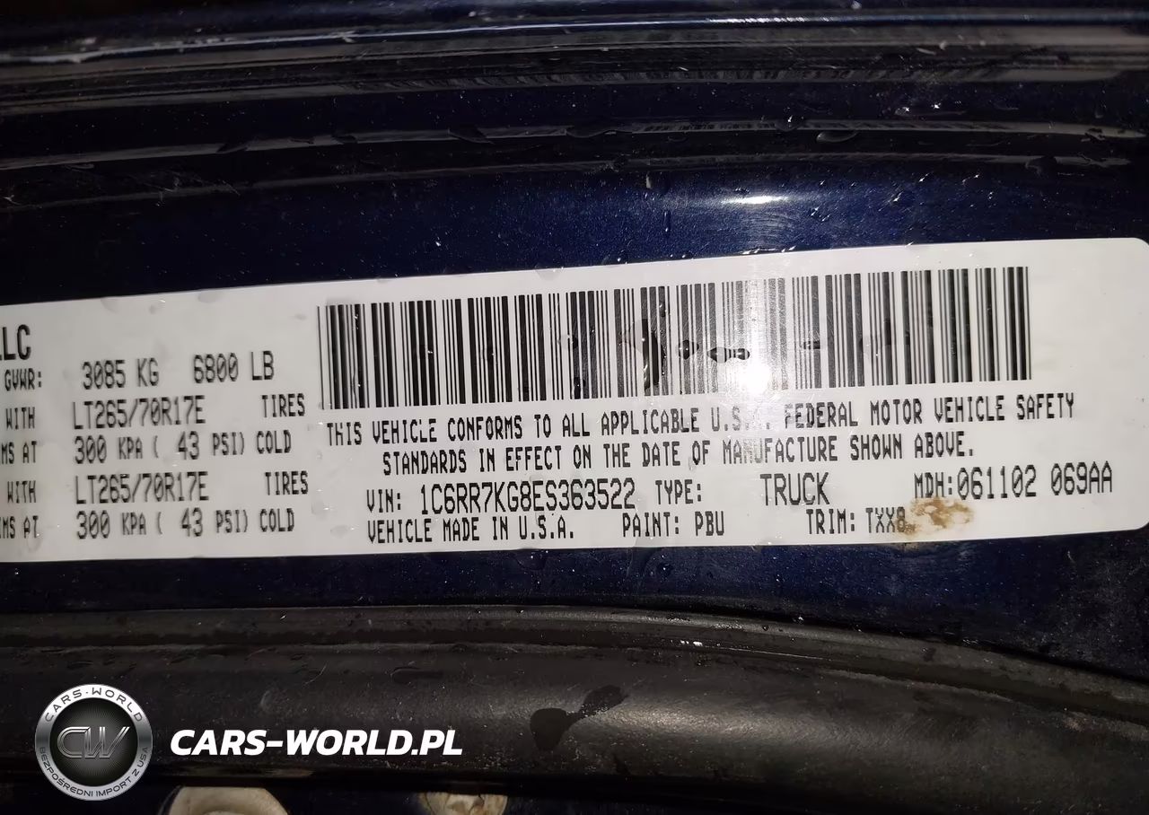 2014 Ram 1500 Tradesman VIN:1C6RR7KG8ES363522 - 9