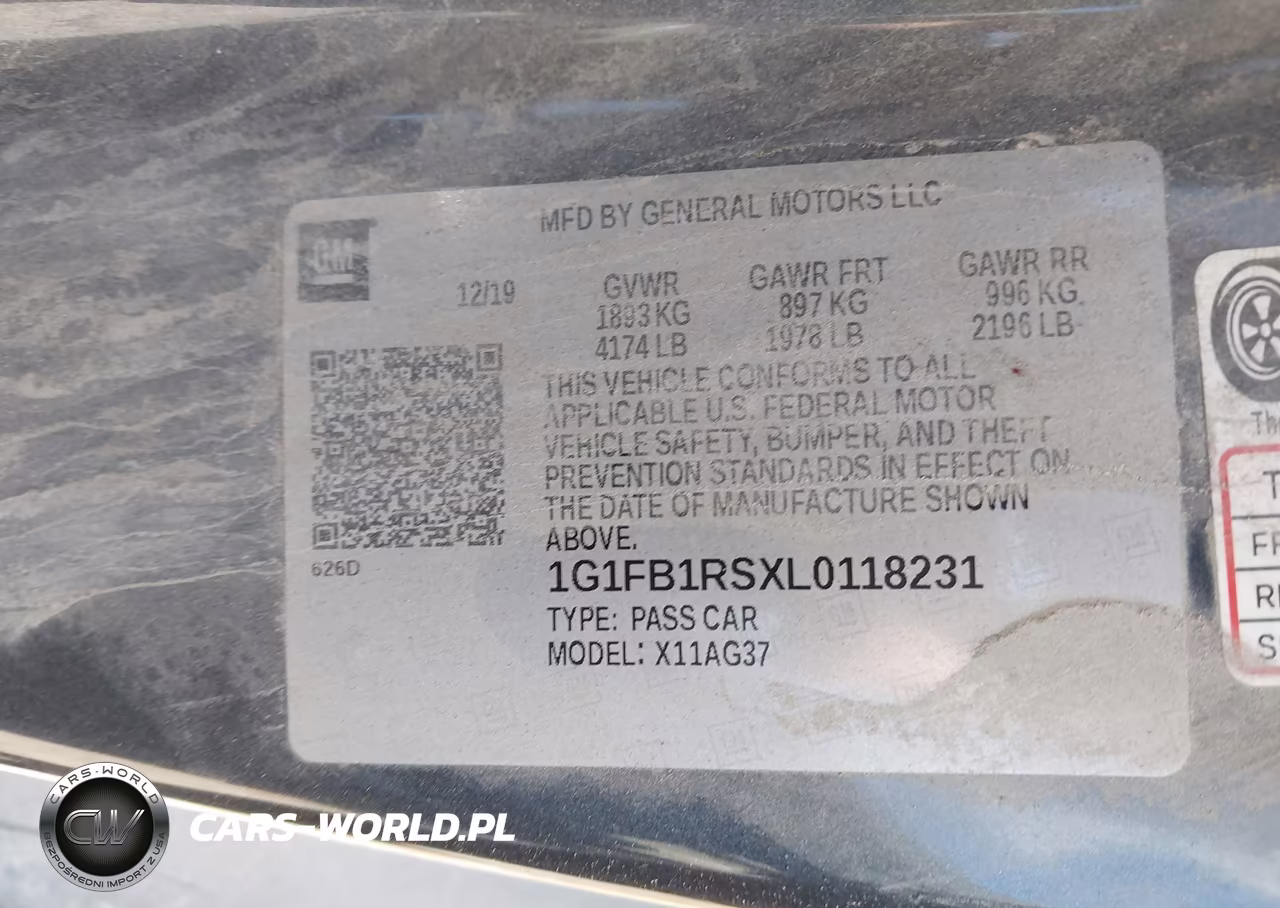 2020 Chevrolet Camaro Rwd 1Lt VIN:1G1FB1RSXL0118231 - 9