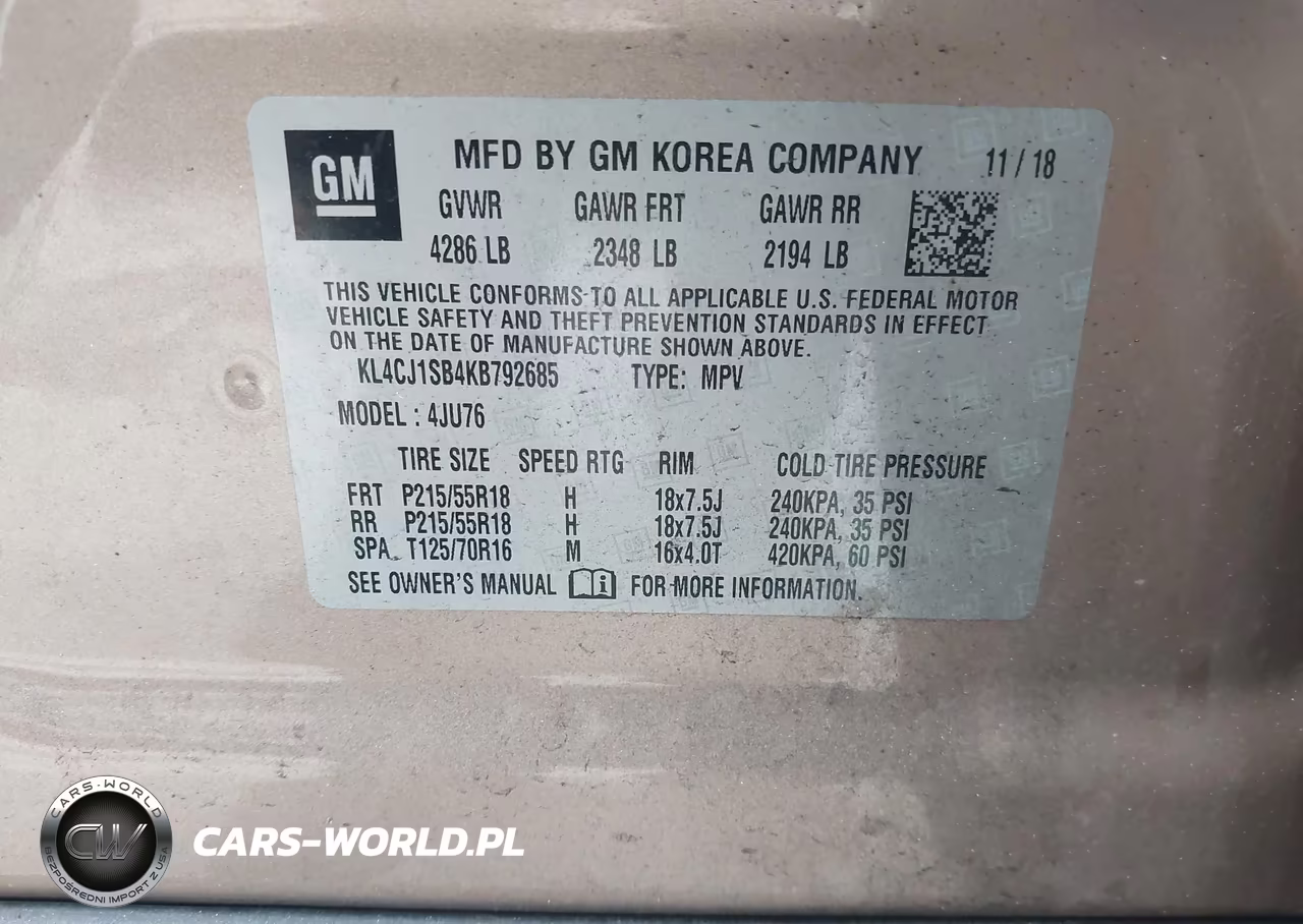 2019 Buick Encore Fwd Sport Touring VIN:KL4CJ1SB4KB792685 - 9