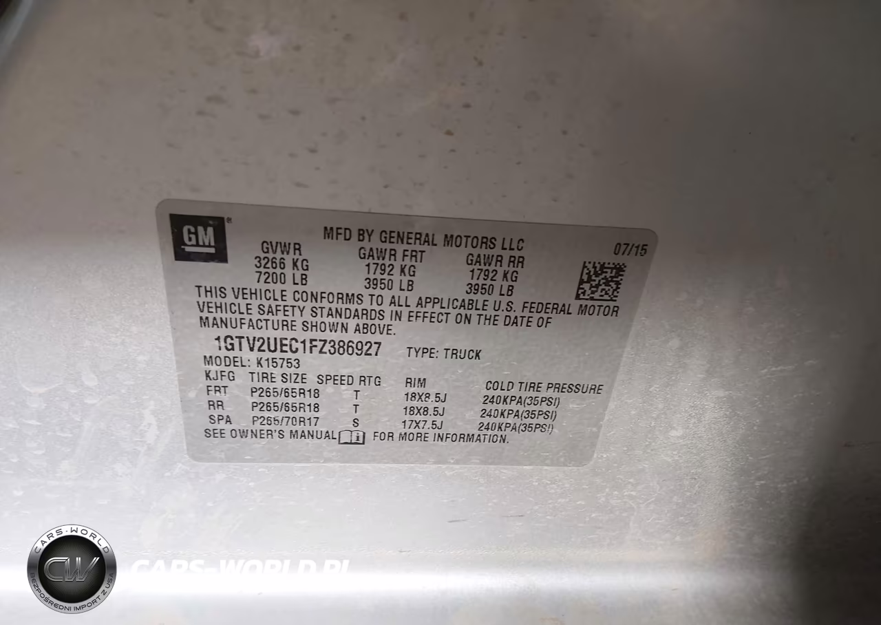 2015 GMC Sierra 1500 Sle VIN:1GTV2UEC1FZ386927 - 9