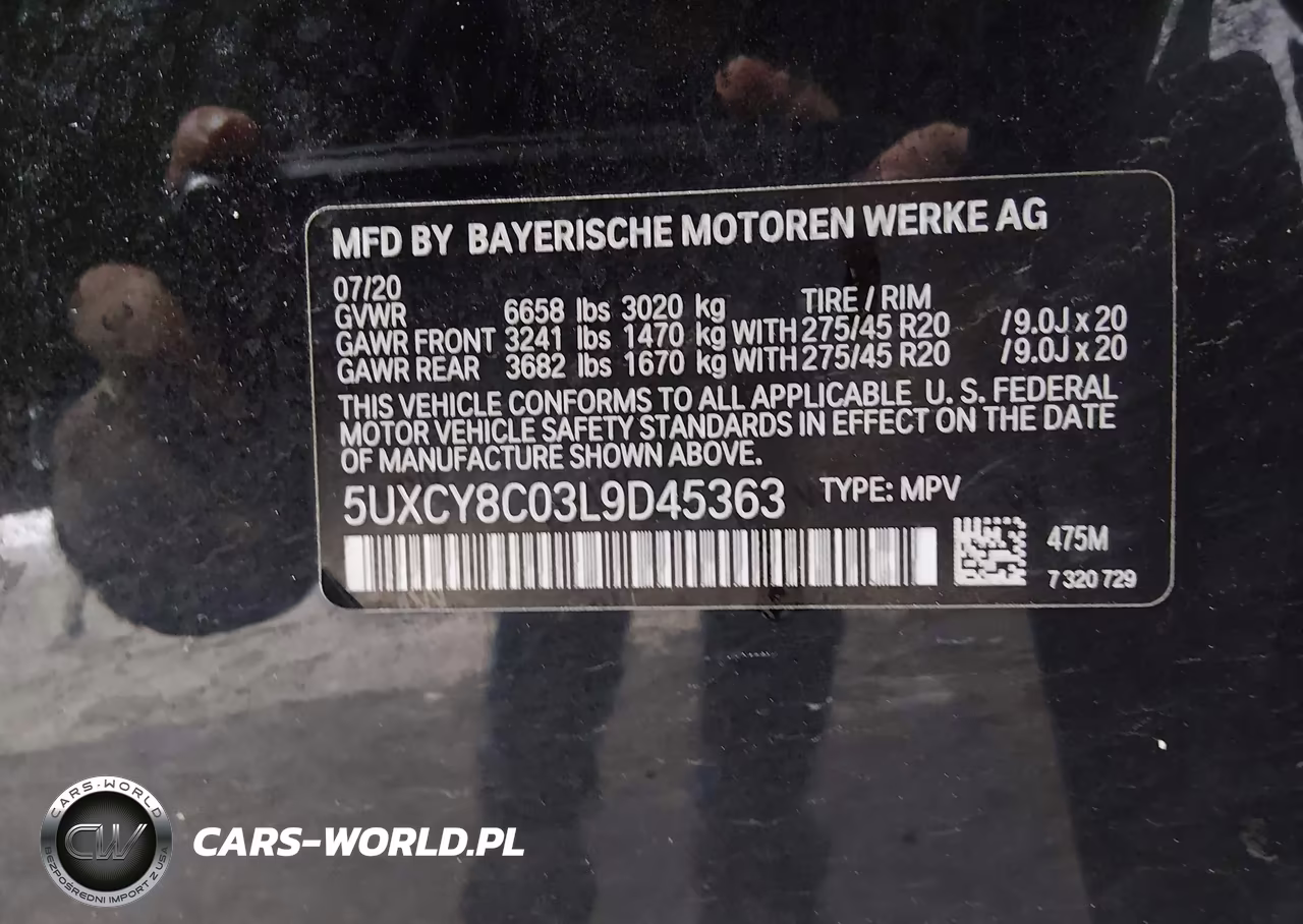 2020 BMW X6 M50I VIN:5UXCY8C03L9D45363 - 9