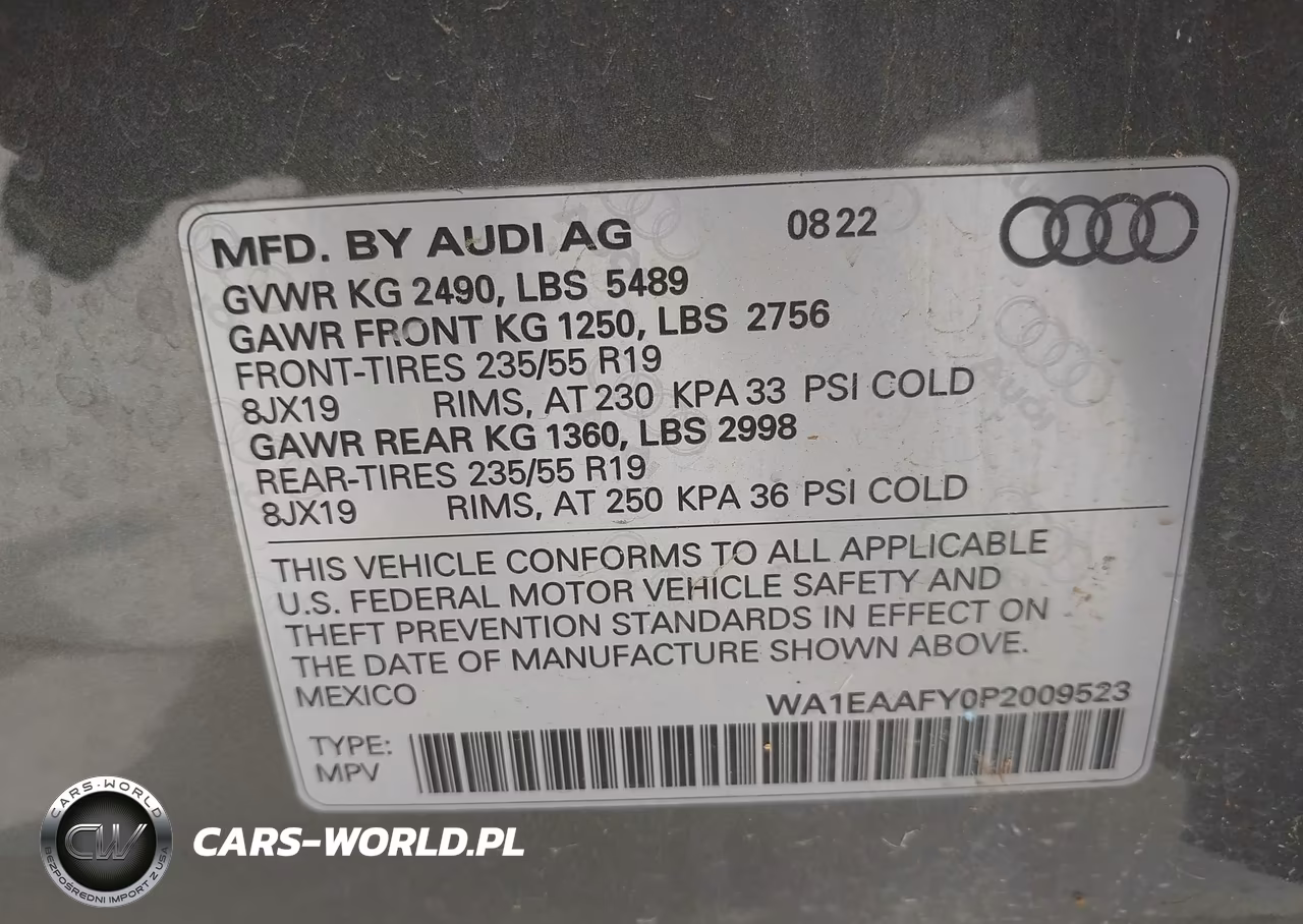 2023 Audi Q5 Premium Plus 45 Tfsi S Line Quattro VIN:WA1EAAFY0P2009523 - 9