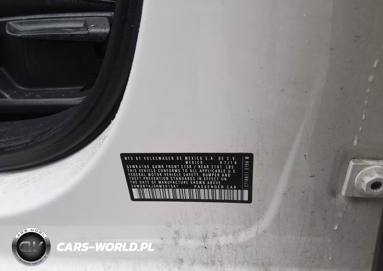2017 Volkswagen Jetta 1.4T Se VIN:3VWDB7AJ0HM201561 - 9
