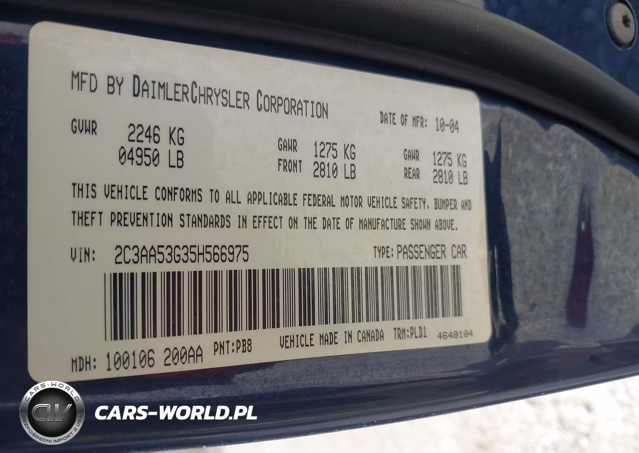 2005 Chrysler 300 Touring VIN:2C3AA53G35H566975 - 9