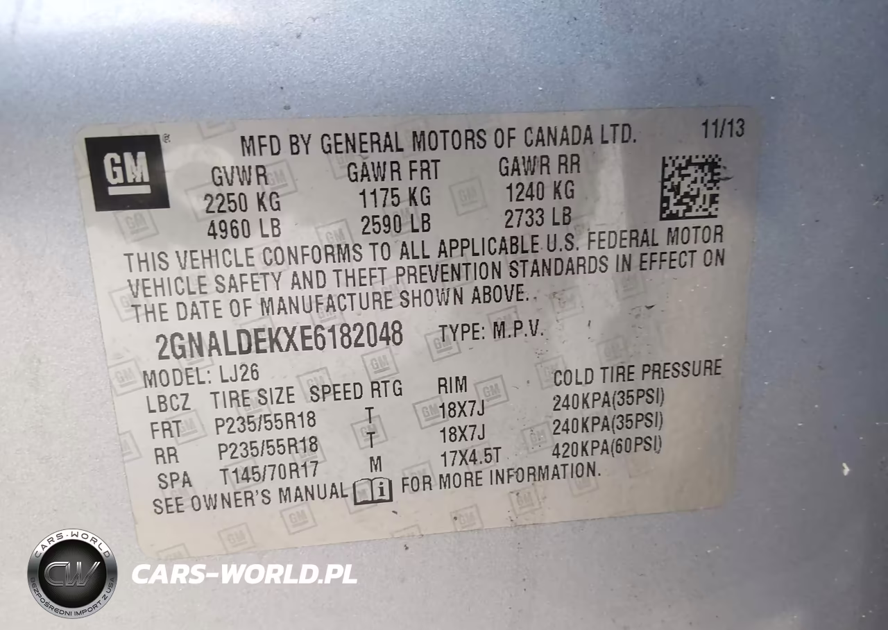2014 Chevrolet Equinox Ltz VIN:2GNALDEKXE6182048 - 9