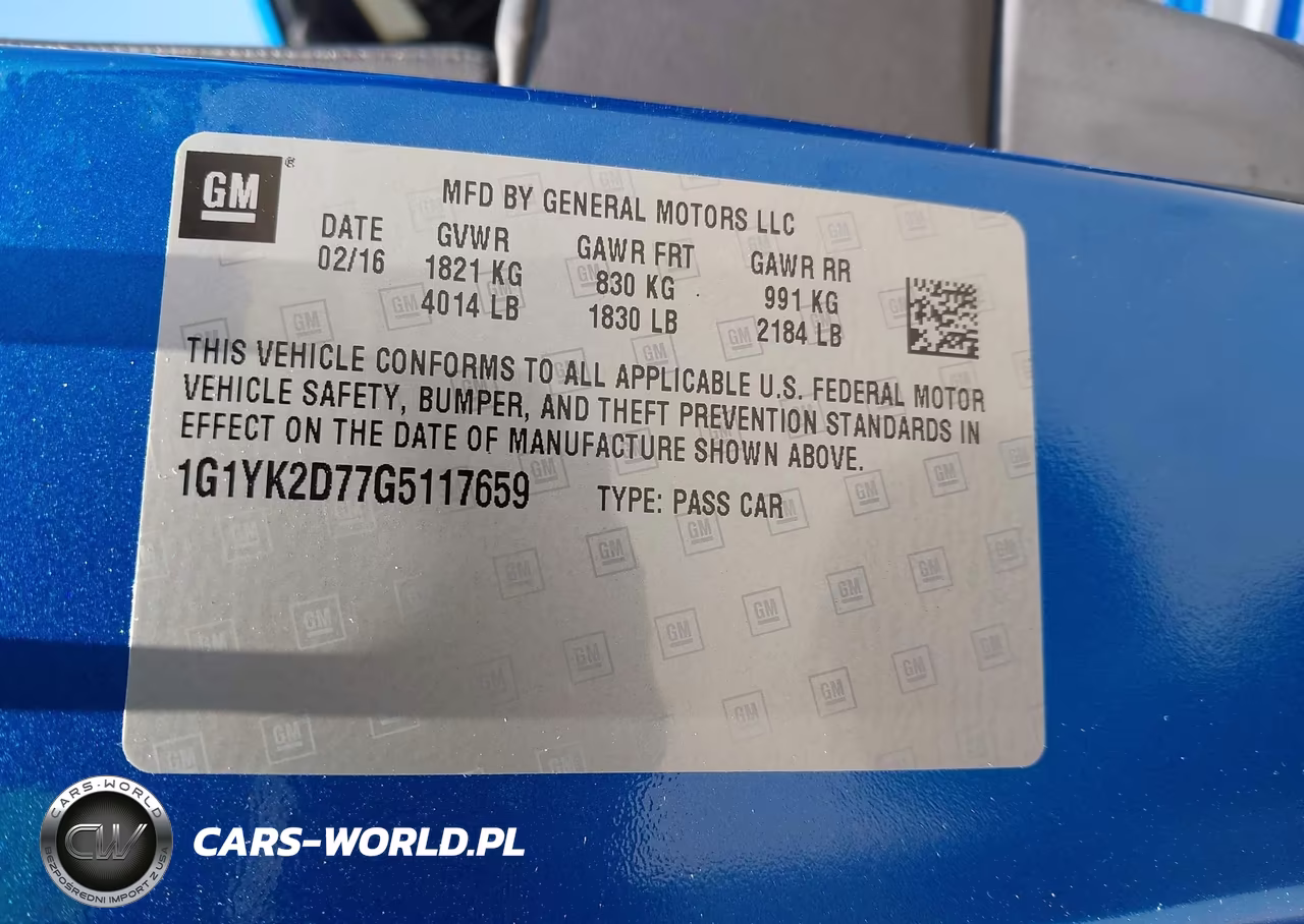 2016 Chevrolet Corvette Stingray Z51 VIN:1G1YK2D77G5117659 - 9
